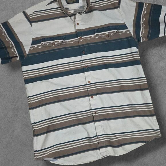 Vintage Roper Western Aztec Button Up Shirt XXL - Picture 2 of 6